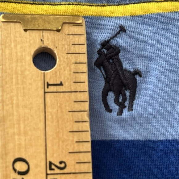 Polo Ralph Lauren Striped T Shirt Mens XXL Classic Fit Short Sleeve Pony Rainbow - Picture 10 of 13